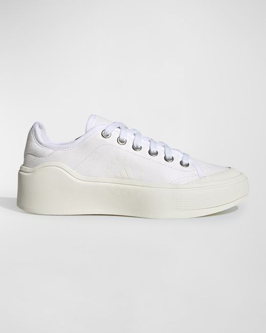 Adidas by Stella McCartney Solid Canvas Court Sneakers
