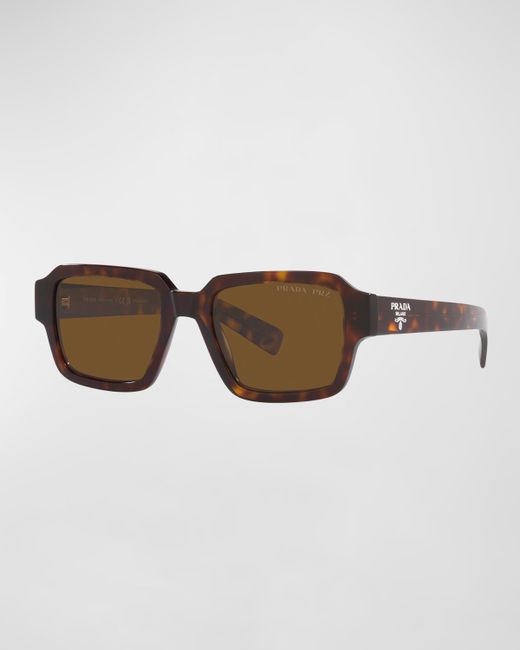 Prada Polarized Rectangle Sunglasses