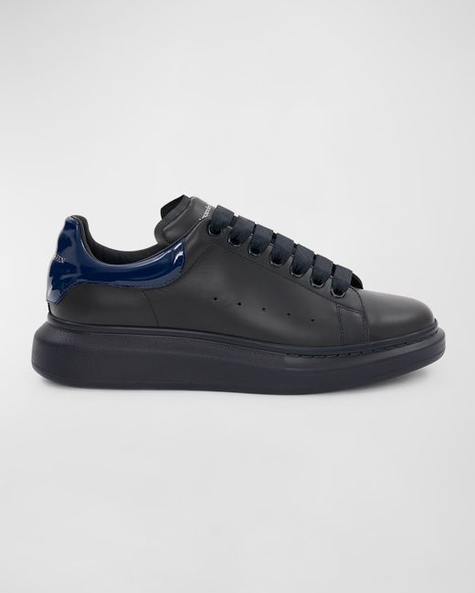 Alexander McQueen Larry Leather Low-Top Sneakers