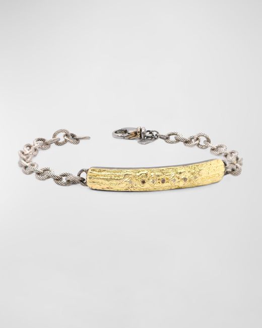 Armenta 18K Gold Sterling ID Bracelet
