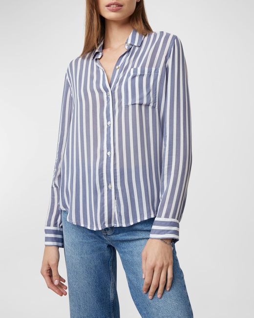 Rails Josephine Striped Button-Front Shirt