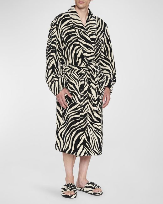Tom Ford Cotton Zebra-Print Robe