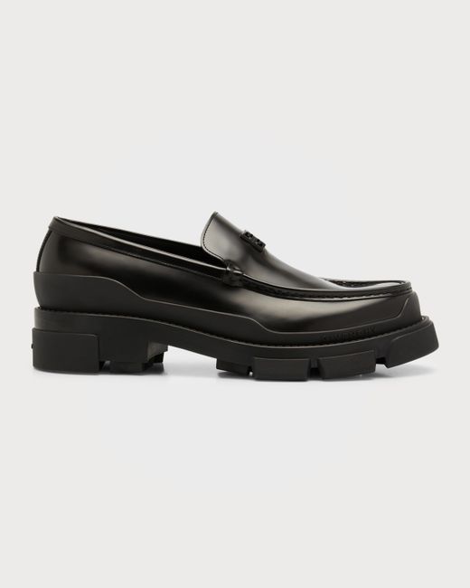 Givenchy Terra Tonal 4G Chunky Leather Loafers