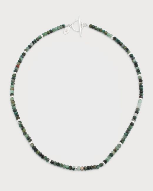 Jan Leslie Beaded Necklace with Sterling Silver Spacers