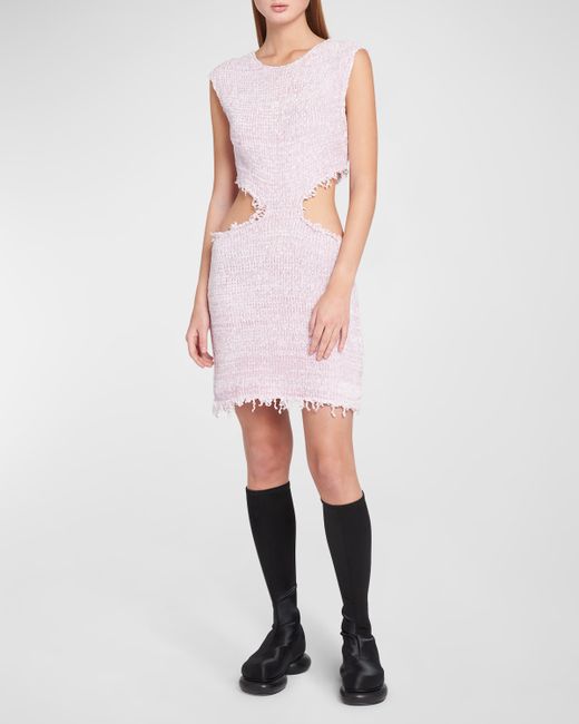 Jil Sander Knit Mini Dress with Side Cutouts