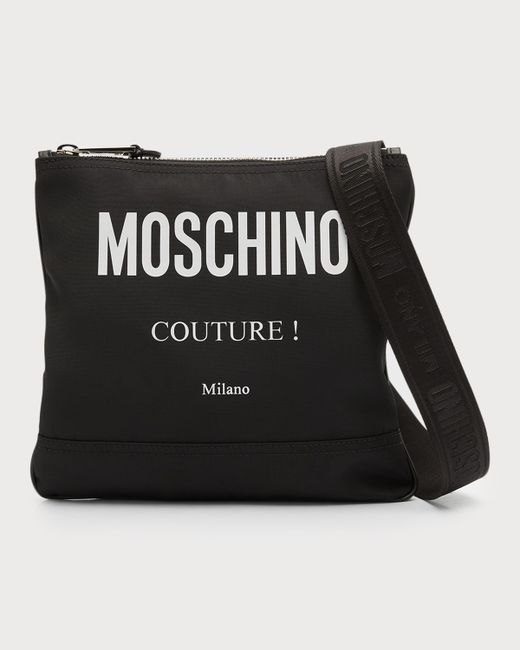 Moschino Canvas Logo Shoulder Bag