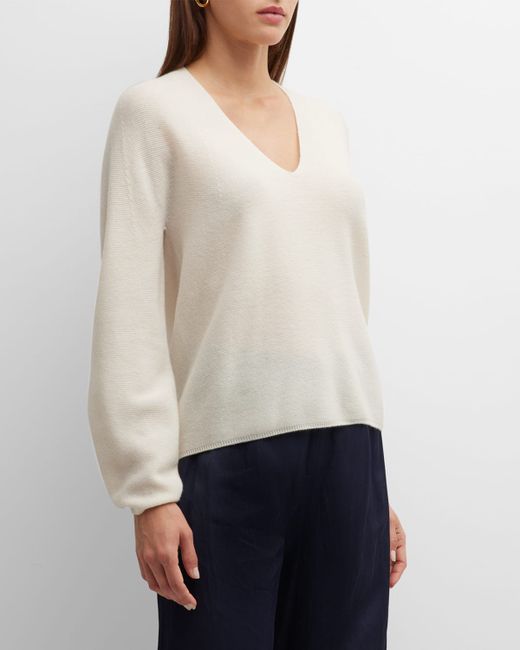Emporio Armani V-Neck Wool-Cashmere Sweater