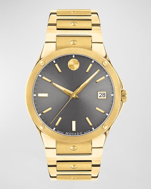 Movado SE Yellow Gold PVD Bracelet Watch 41mm