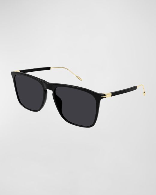 Gucci Logo Plaqueacute Aviator Sunglasses