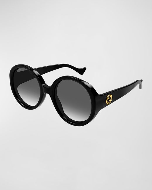 Gucci Interlocking GG Round Acetate Sunglasses