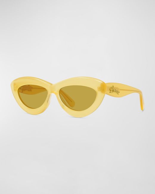 Loewe Raised Logo Acetate Cat-Eye Sunglasses