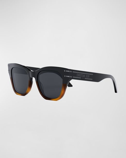 Dior DiorSignature B4I Havana Acetate Butterfly Sunglasses