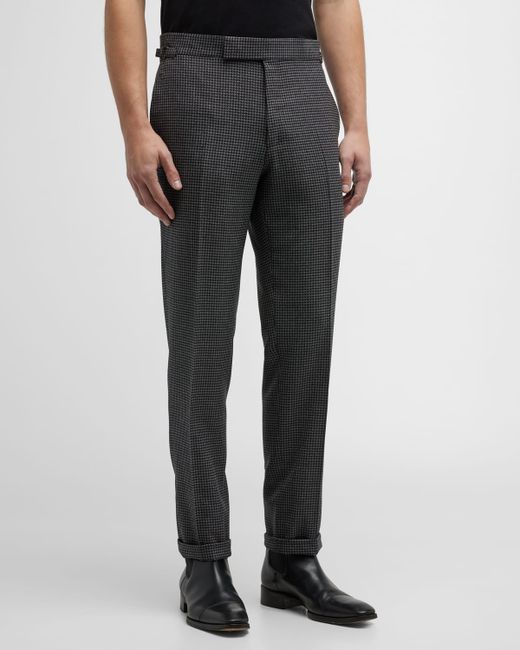 Tom Ford OConnor Mouline Houndstooth Trousers