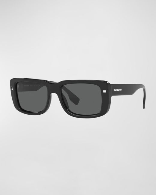 Burberry Solid Lens Rectangle Sunglasses