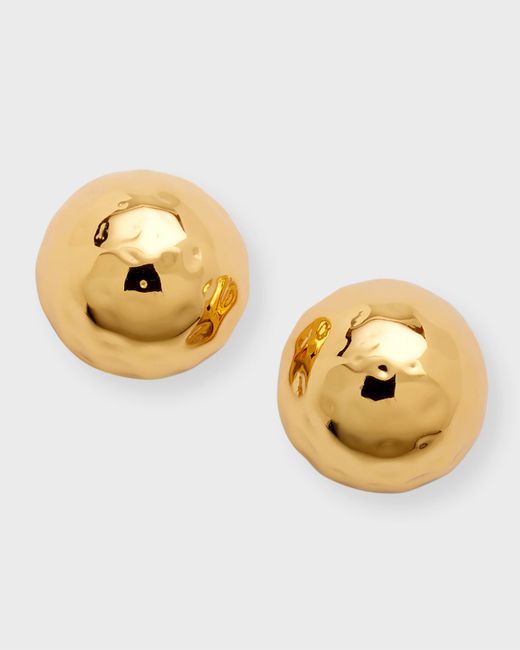 NEST Jewelry 22k Plated Hammered Stud Earrings