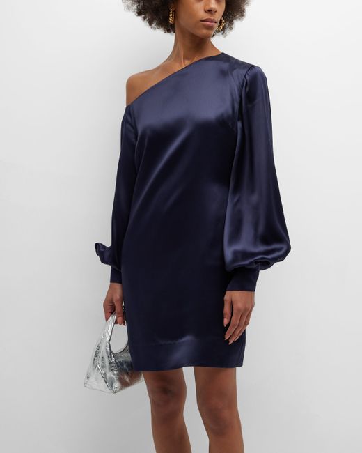 BITE Studios Frame Silk One-Shoulder Mini Dress