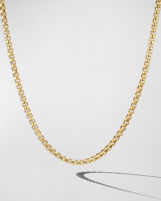 David Yurman Box Chain Necklace in 18K Gold 5mm 24L