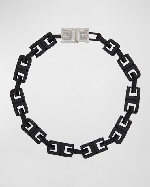 Givenchy Enamel G-Cube Necklace