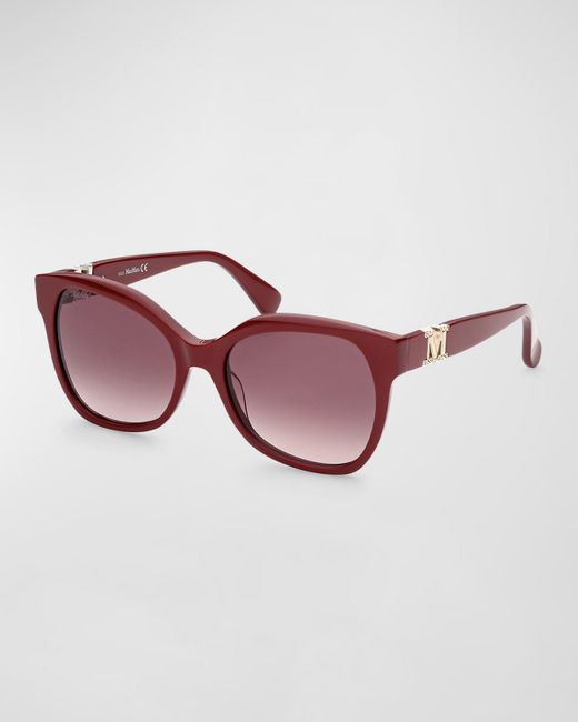 Max Mara Emme Acetate Butterfly Sunglasses