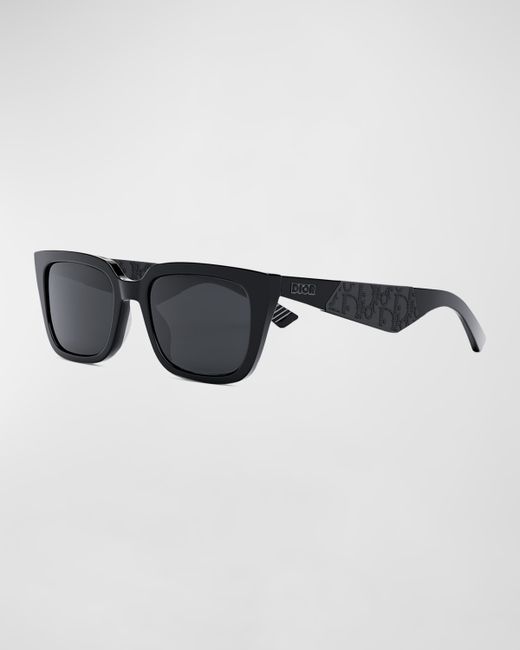 Dior Rubber Logo Square Acetate Sunglasses