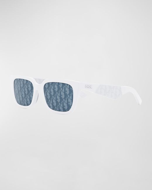 Dior Rubber Logo Square Acetate Sunglasses