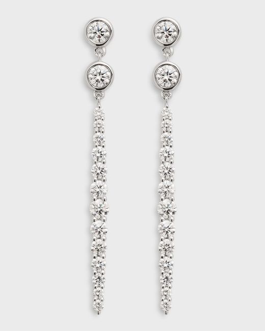Neiman Marcus Diamonds 18K Gold Diamond Drop Earrings