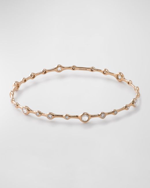 Ippolita 18K Rose Gold Diamond Bangle Bracelet