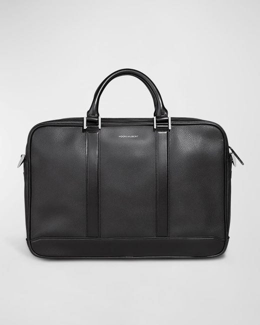 hook + ALBERT Leather Briefcase with Padded Laptop Pocket