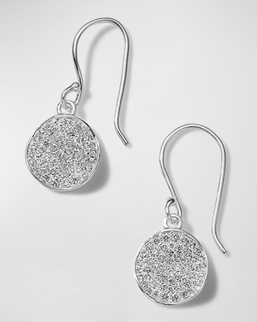 Ippolita Sterling Stardust Diamond Disc Earrings