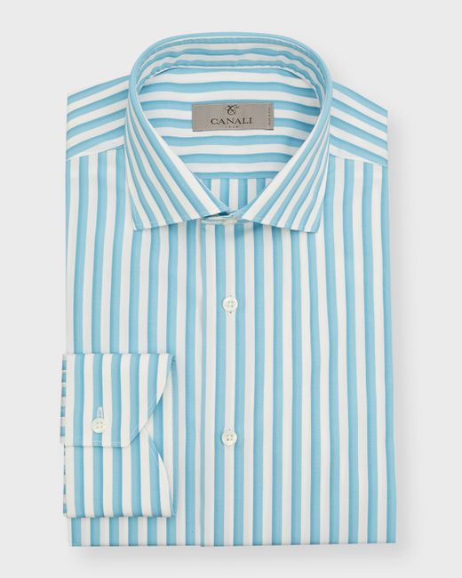 Canali Stripe Cotton Dress Shirt