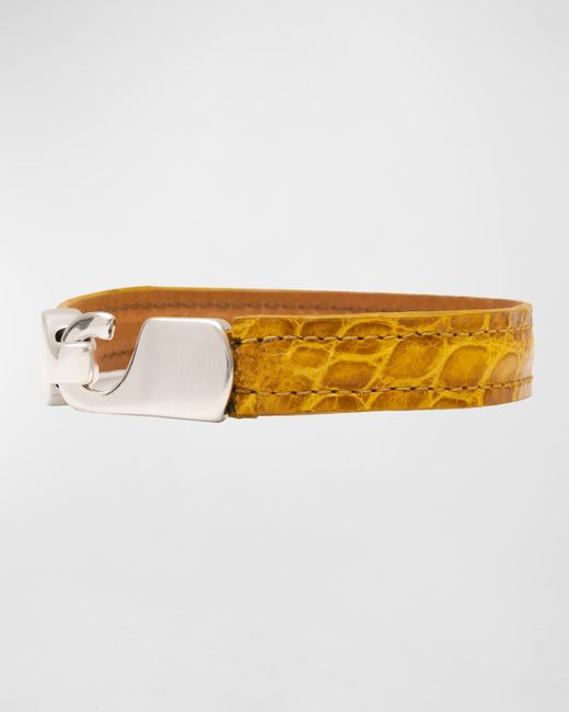 Abas Alligator Leather Bracelet