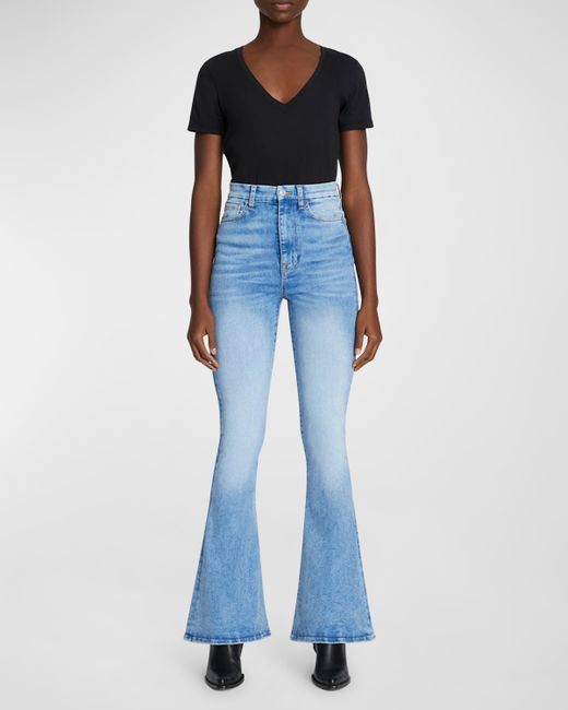 7 For All Mankind Ultra High Rise Skinny Flare Jeans