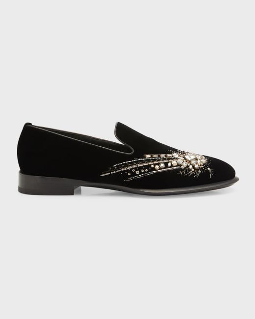 Alexander McQueen Embellished Leather Loafers