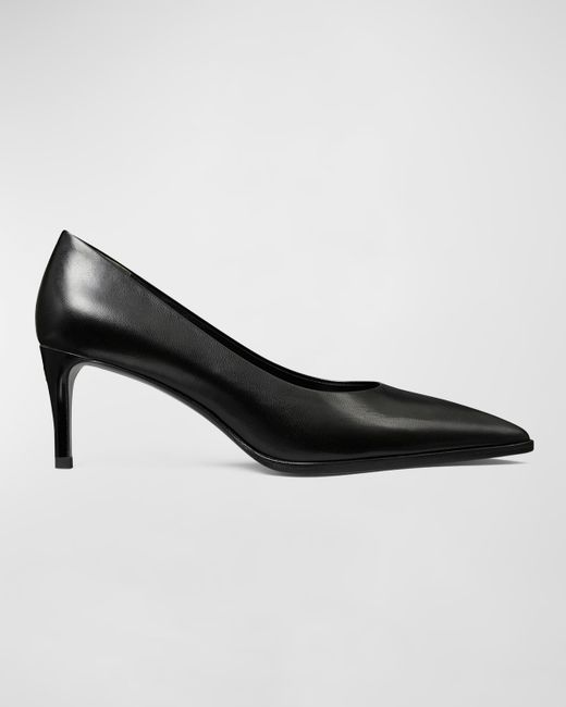 Tory Burch Iconic Leather Mid-Heel Pumps