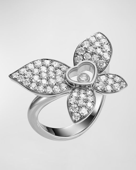 Chopard 18K Gold Happy Butterfly Diamond Ring