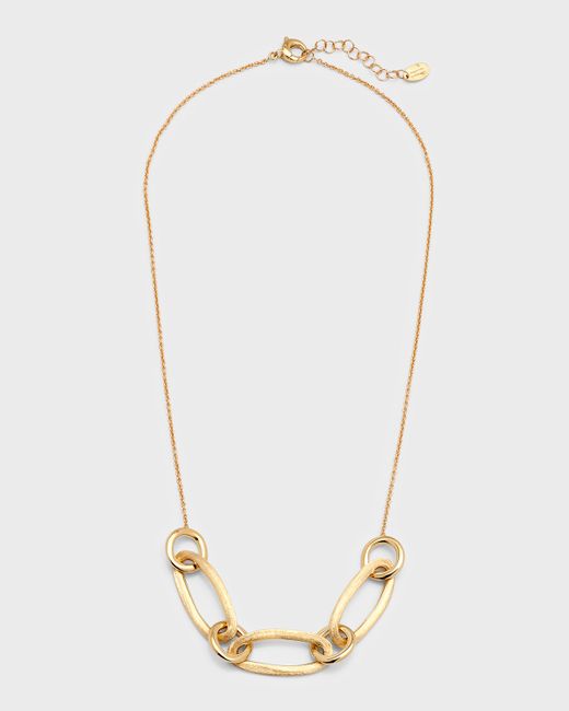 Marco Bicego 18K Gold Jaipur Three Oval Link Necklace