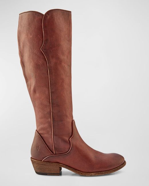Frye Carson Leather Piping Tall Boots