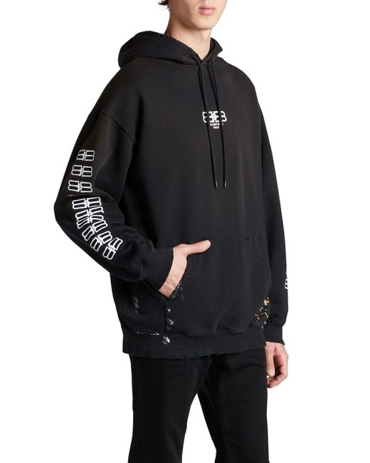 Balenciaga BB Embroidered Pullover Hoodie