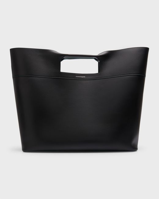 Alexander McQueen Square Bow Leather Tote Bag