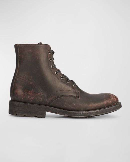 Frye Bowery Leather Lace-Up Boots