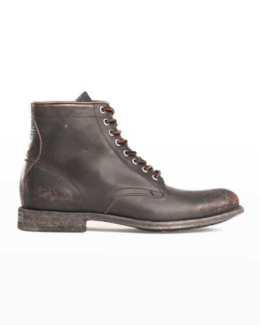 Frye Tyler Burnished Leather Ankle Boots