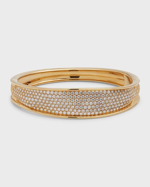 Marco Bicego 18K Gold Pave Diamond Lunaria Bracelet
