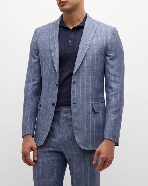 Brioni Chalk Stripe Wool Suit