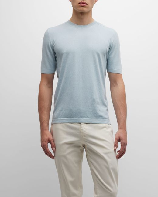 Boglioli Cotton-Silk Crew T-Shirt