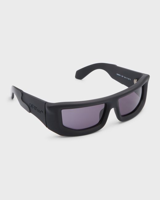 Off-White Volcanite Acetate Wrap Sunglasses