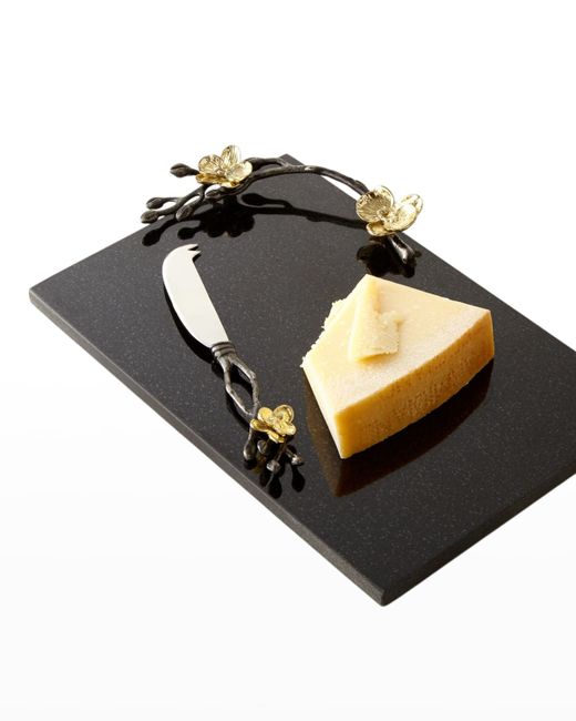 Michael Aram Gold Orchid Small Cheese Board Knife