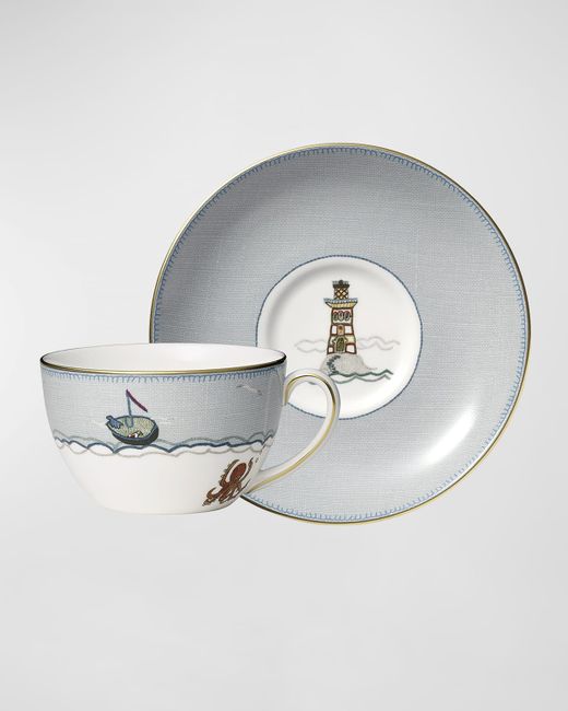 Wedgwood Sailors Farewell Breakfast Cup and Saucer Set