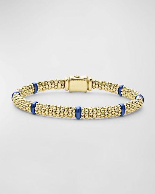 Lagos 18K Gold Caviar Station Bracelet