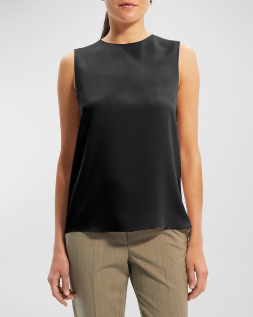 Theory Silk Georgette Shell Top