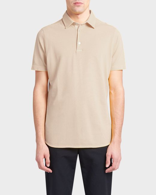 Loro Piana 3-Button Cotton Polo Shirt